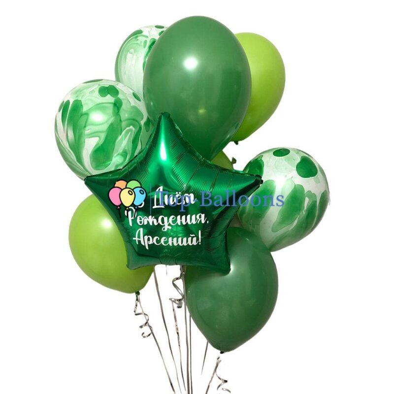 Фонтан из шаров “Зелёный”